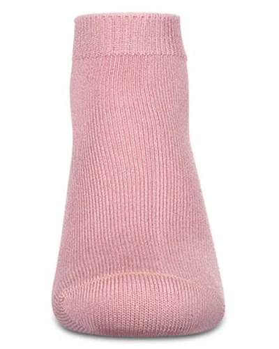 Memoi Basic Silky-soft Gauge Ankle Sock In Pink