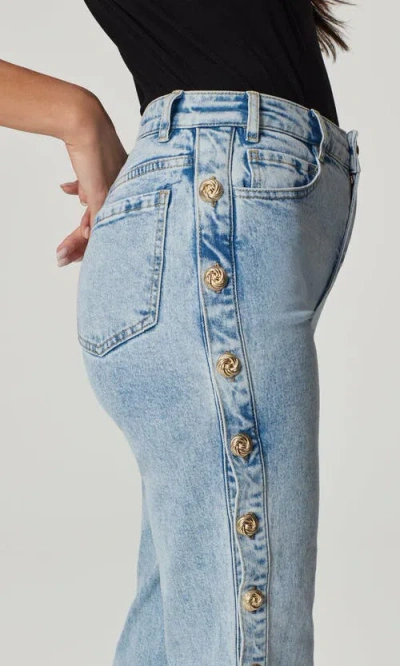 Generation Love Stephen Knot Button Jeans In Blue