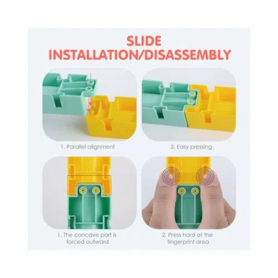 Sperric Interactive Bathtub Slide Educational Bath Toy Set In Multi