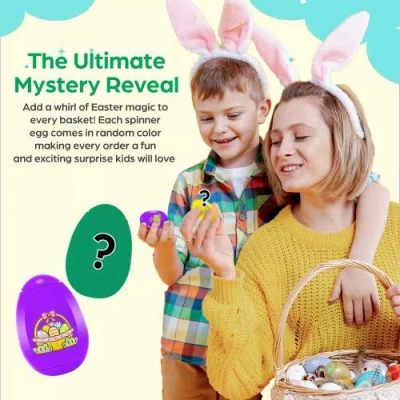 Sperric Interactive Easter Plush Bunny Toy Set With Spinner Egg In Multi