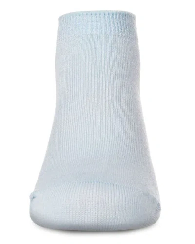 Memoi Basic Silky-soft Gauge Ankle Sock In Blue