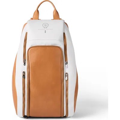 Brunello Cucinelli Zip Leather Backpack In Brown