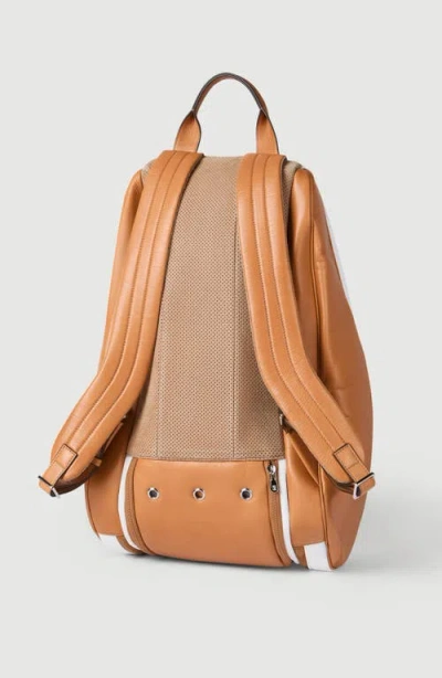 Brunello Cucinelli Zip Leather Backpack In Brown