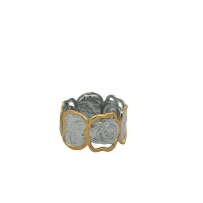 Gemini Jewelry Rose Petal Open Ring In Pattern