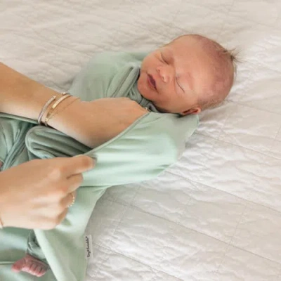 Tiny Twinkle Supersoft Micro-fleece Sleep Sack With Swaddle Transition In Green