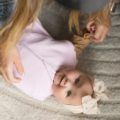 Tiny Twinkle Supersoft Micro-fleece Sleep Sack With Swaddle Transition In Pink