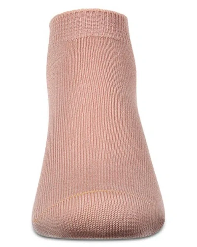 Memoi Basic Silky-soft Gauge Ankle Sock In Pink
