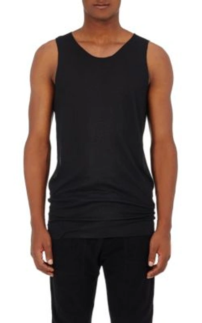 Stampd Ribbed Layering Tank In Black