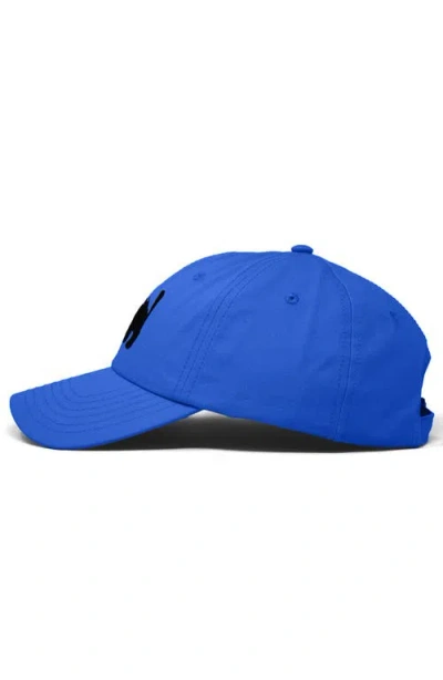 Dalix Blink Black Cat Dad Cap In Blue