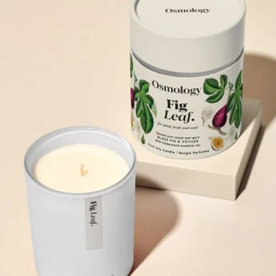 Osmology Fig Leaf Scented Candle In White