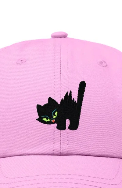 Dalix Blink Black Cat Dad Cap In Blue