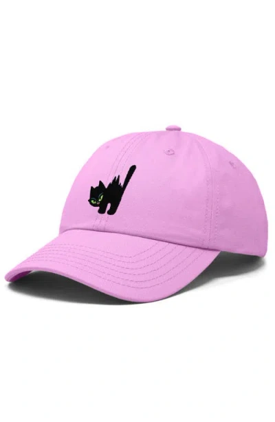 Dalix Blink Black Cat Dad Cap In Blue