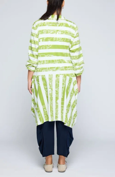 Luukaa Vespera Striped Voluminous Jacket In Multi