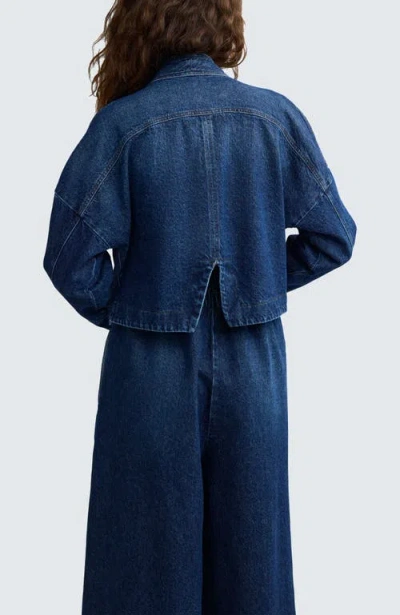 Luukaa Tatum Structured Denim Jacket In Blue