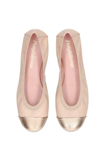 Pretty Ballerinas Round Toe Elasticated Ballet Flat In Multi