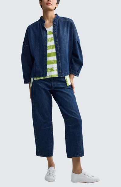 Luukaa Jada Structured Denim Jacket In Blue