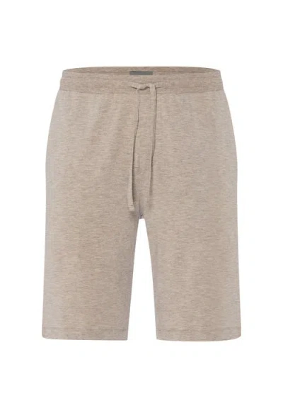 Hanro Urban Casuals Linen Blend Drawstring Shorts In Neutral