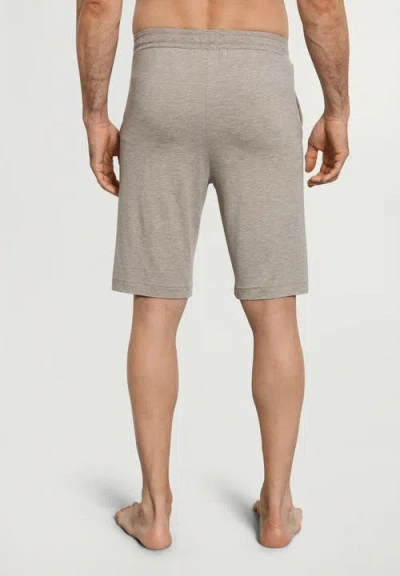 Hanro Urban Casuals Linen Blend Drawstring Shorts In Neutral