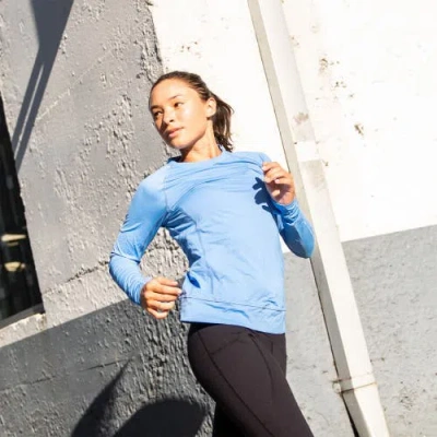 Bloquv Pullover Sun Shirt In Blue