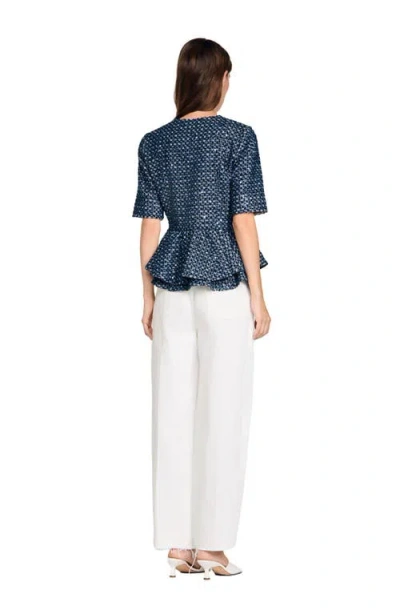 Sandro Sequinned Jacket In Blue
