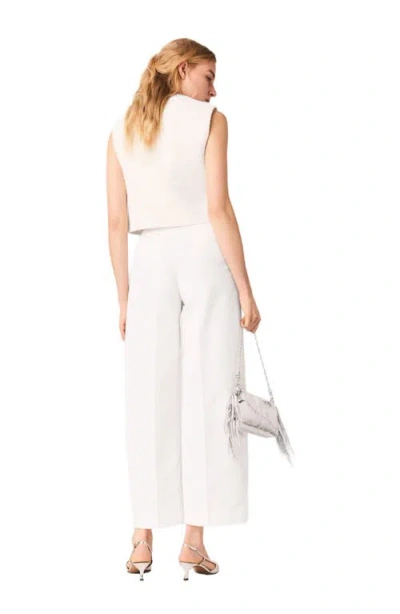 Maje Pantalon De Tailleur Balon In White