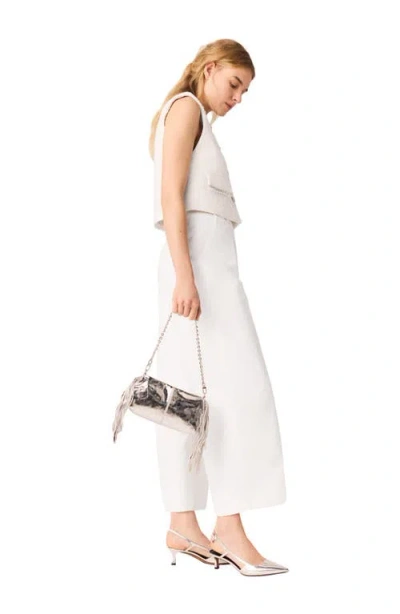 Maje Pantalon De Tailleur Balon In White