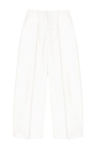 Maje Pantalon De Tailleur Balon In White