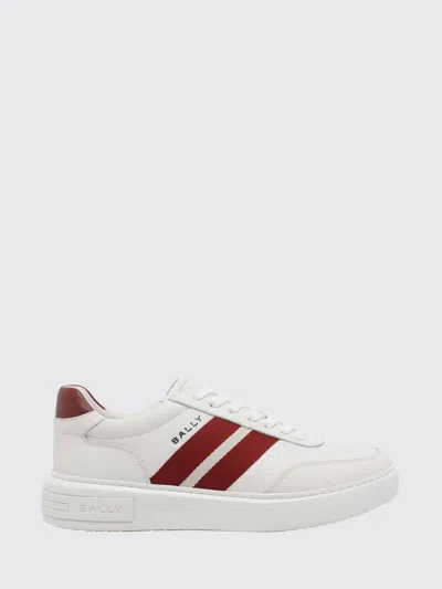 Bally Raise Sneaker In Plain Calf Leather In White