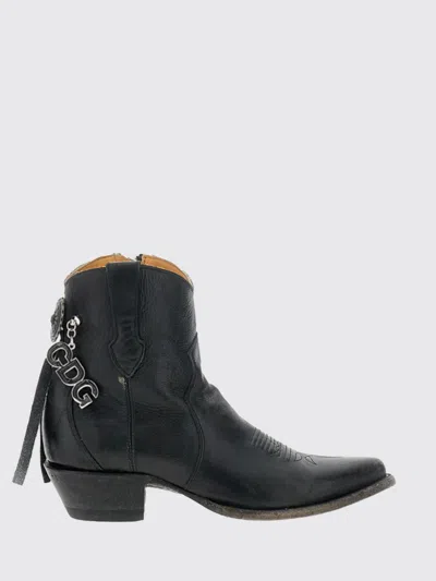 Comme Des Garçons Short Texano Boots In Black