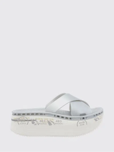 Premiata Silver Solid Moura Sandals