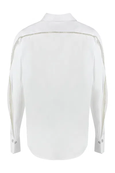 Genny White Regular Solid Shirt In White