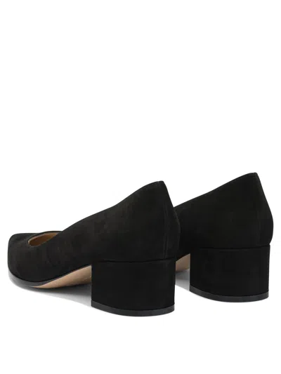 Gianvito Rossi Piper Suede Leather Pumps In Black