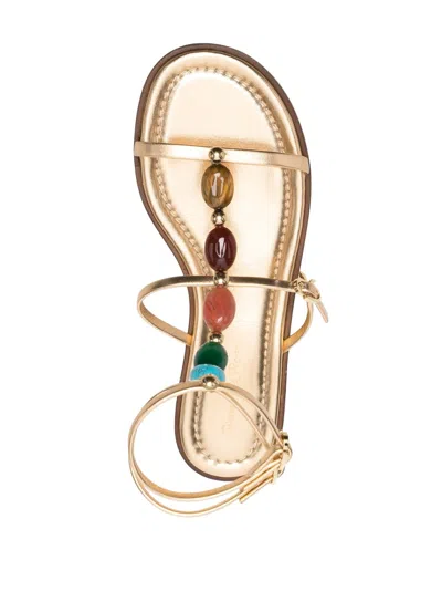 Gianvito Rossi Elegant Leather Sandal Shanti 05 For Women In Multi