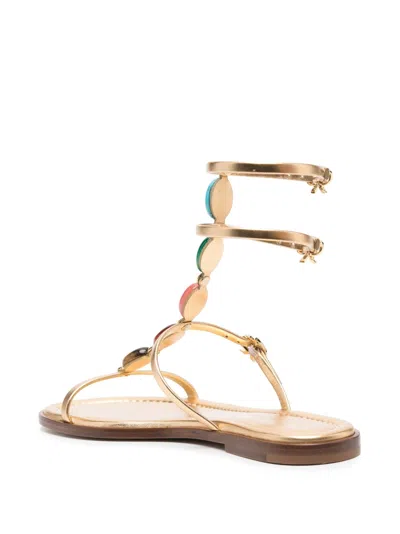 Gianvito Rossi Elegant Leather Sandal Shanti 05 For Women In Multi