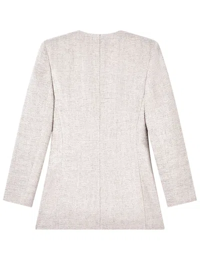 Giorgio Armani Single-breasted Mini Jacket In Neutral