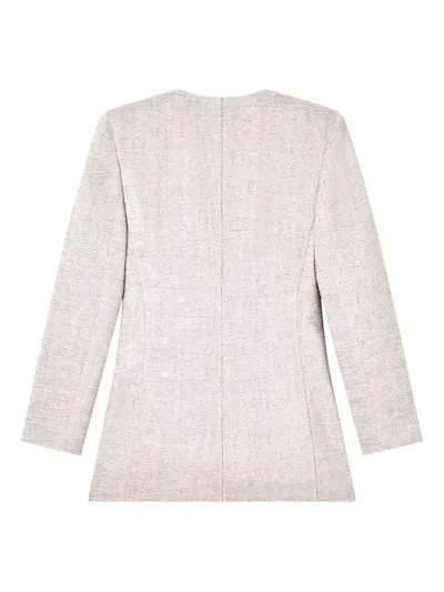 Giorgio Armani Single-breasted Mini Jacket In Neutral