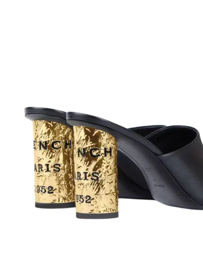 Givenchy Leather Sandals Open Squared Toe Heel In Multi