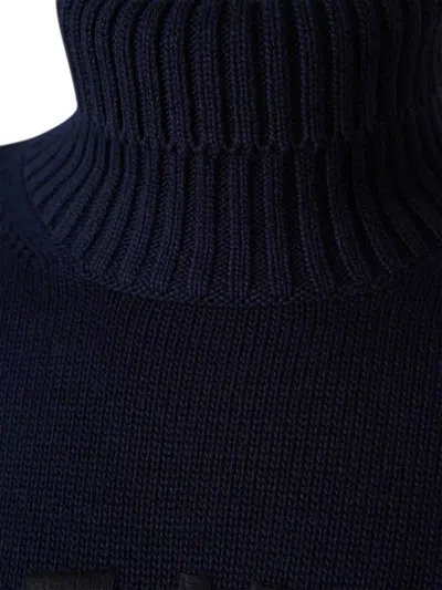 Givenchy Dark Navy Blue Cotton Pullover In Blue