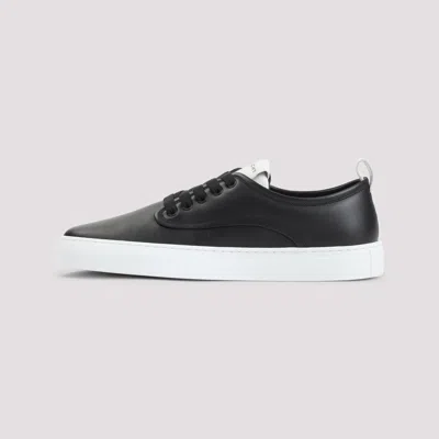 Givenchy New City Leather Low Sneakers Shoes In Black