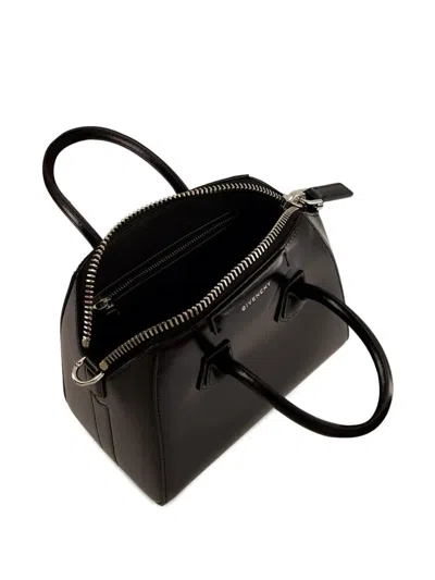 Givenchy Mini Leather Handbag With Adjustable Strap In Black