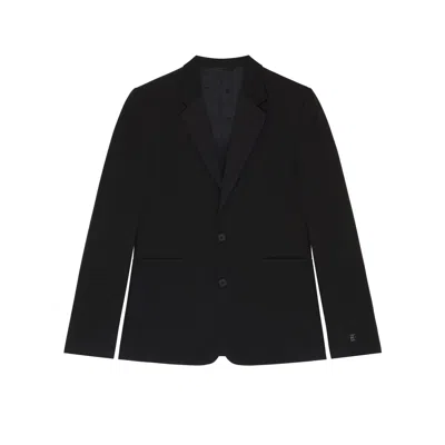 Givenchy Long-sleeved Wool Suit Jacket In Blue