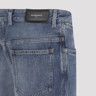 Givenchy Visible Stitching Flared Trousers In Blue