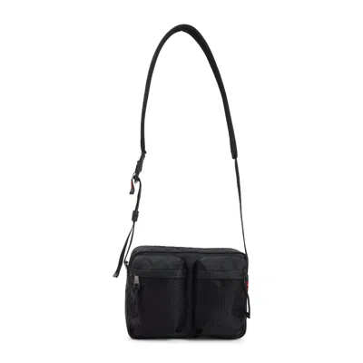 Gucci Compact Nexus Gg Monogram Messenger Bag In Black