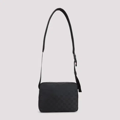 Gucci Compact Nexus Gg Monogram Messenger Bag In Black
