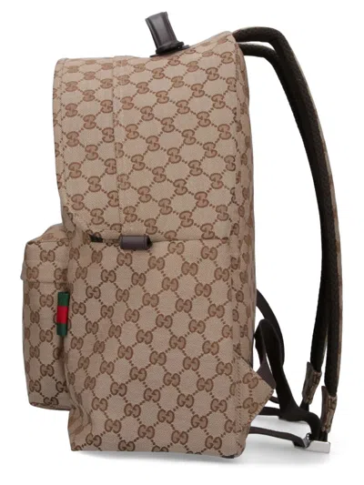 Gucci Fabric Backpack In Sand