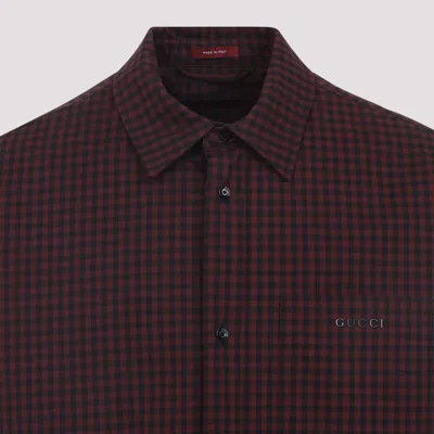 Gucci Emporio Armani Stylish Single-breasted Cotton Blazer In Burgundy