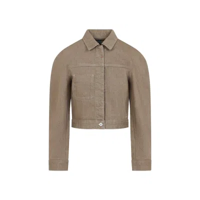 Jacquemus Mini Cargo Jacket In Brown