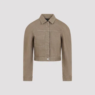 Jacquemus Mini Cargo Jacket In Brown