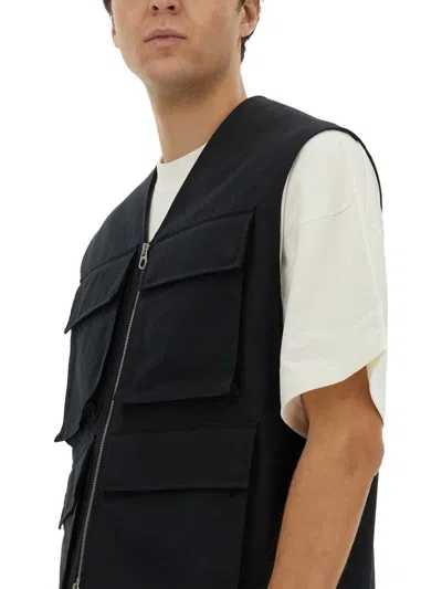 Jil Sander Cargo Clothing In Black