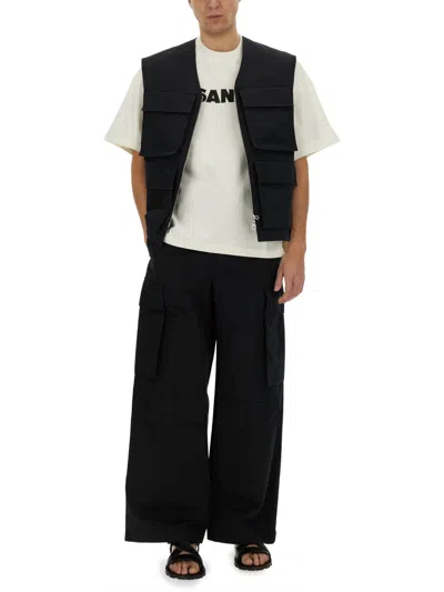 Jil Sander Cargo Clothing In Black